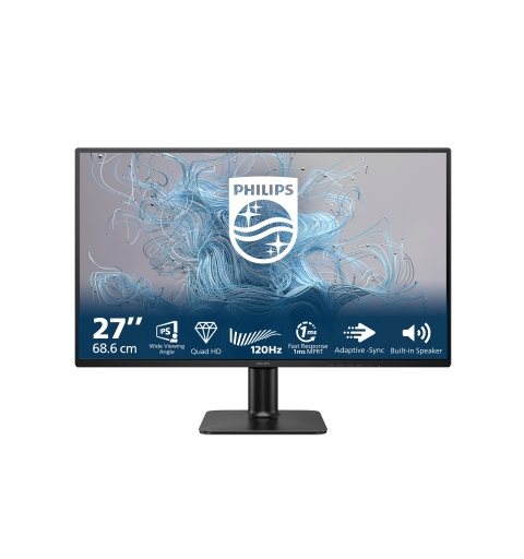Philips 2000 series 27E2N2500 00 écran plat de PC 68,6 cm (27") 2560 x 1440 pixels Quad HD LCD Noir