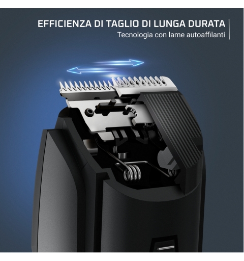 Rowenta TN2804 Haartrimmer -schneider Schwarz, Silber 22 Nickel-Metallhydrid (NiMH)