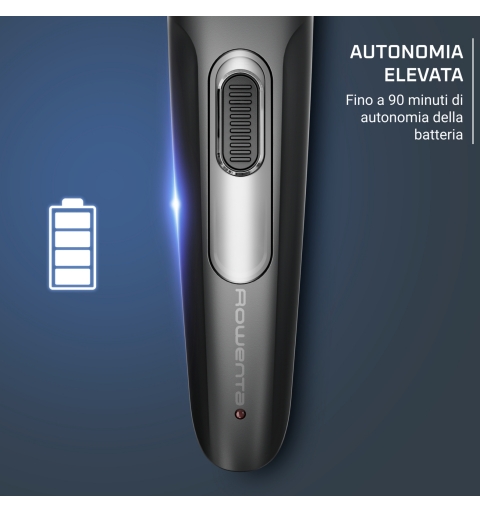 Rowenta TN2804 Haartrimmer -schneider Schwarz, Silber 22 Nickel-Metallhydrid (NiMH)