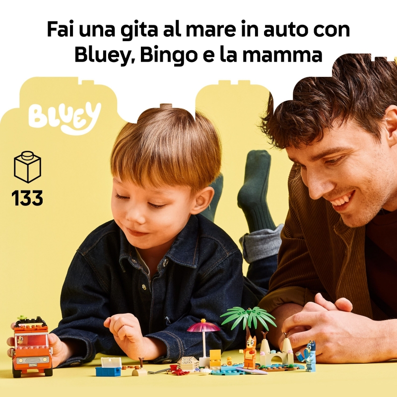 LEGO Excursión Familiar a la Playa de Bluey