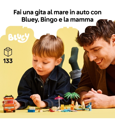 LEGO Excursión Familiar a la Playa de Bluey