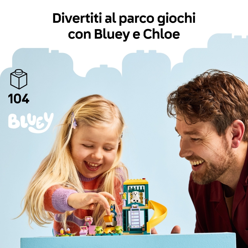 LEGO Diversión en el Parque de Juegos con Bluey y Chloe