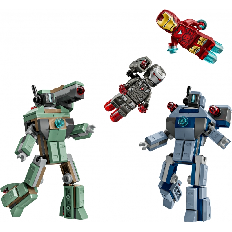 LEGO Iron Man y Máquina de Guerra vs. Drones de Hammer
