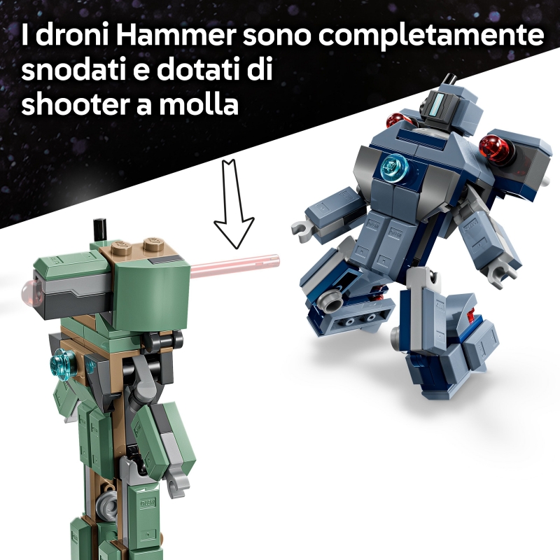 LEGO Iron Man y Máquina de Guerra vs. Drones de Hammer