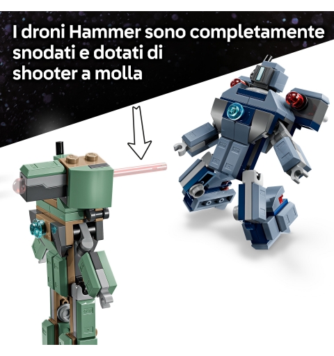 LEGO Iron Man y Máquina de Guerra vs. Drones de Hammer