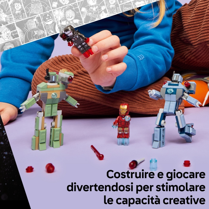 LEGO Iron Man e War Machine contro i droni di Hammer