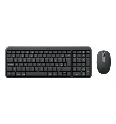 Logitech MK250 Compact Bluetooth Wireless Combo tastiera Mouse incluso Universale Italiano Grafite
