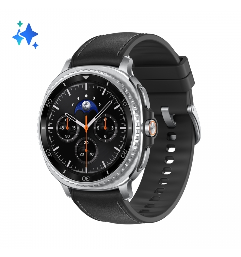Samsung Galaxy Watch8 Classic 3,3 cm (1.3") AMOLED 46 mm Numérique 438 x 438 pixels Écran tactile Argent Wifi GPS (satellite)