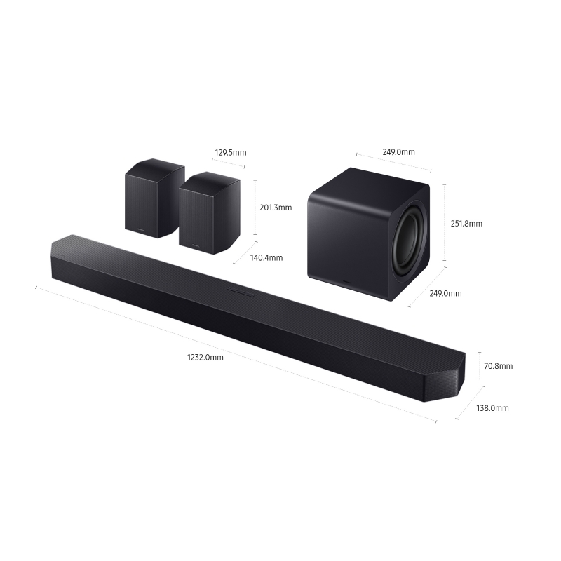 Samsung HW-Q990F ZF soundbar speaker Black 11.1.4 channels 756 W
