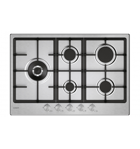 Candy CHG7WL4WTX Stainless steel Built-in 74.5 cm Gas 5 zone(s)