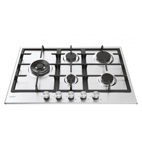 Candy CHG7WL4WTX Stainless steel Built-in 74.5 cm Gas 5 zone(s)