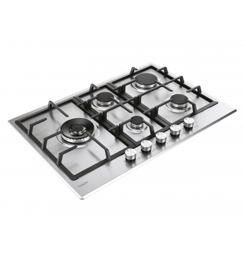 Candy CHG7WL4WTX Stainless steel Built-in 74.5 cm Gas 5 zone(s)