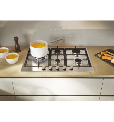 Candy CHG7WL4WTX Stainless steel Built-in 74.5 cm Gas 5 zone(s)
