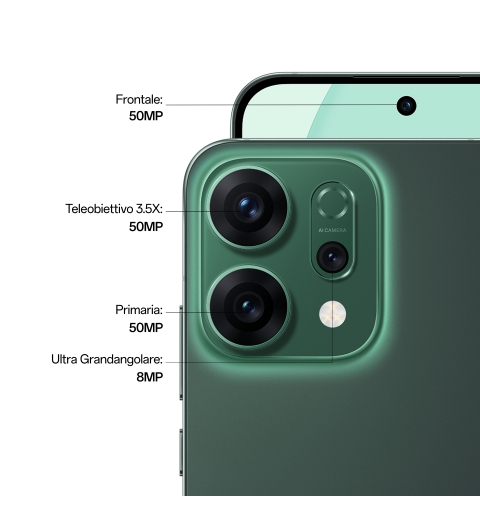 OPPO 14 5G Reno14 5G 16,7 cm (6.59") SIM doble Android 15 USB Tipo C 12 GB 512 GB 6000 mAh Verde