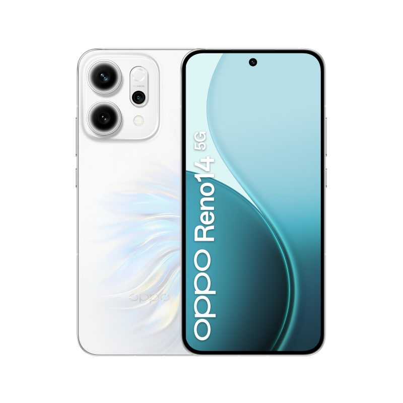 OPPO 14 5G Reno14 5G 16,7 cm (6.59") SIM doble Android 15 USB Tipo C 12 GB 512 GB 6000 mAh Blanco