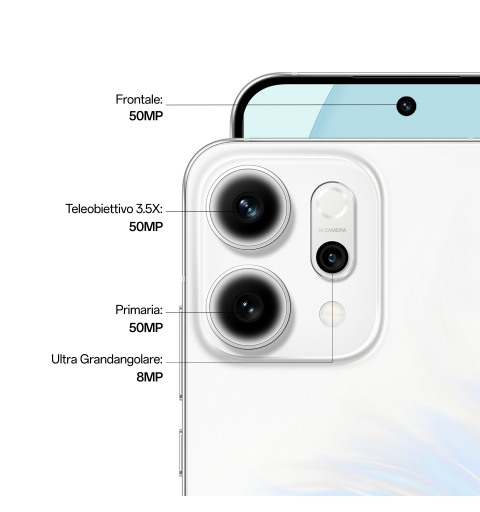OPPO 14 5G Reno14 5G 16,7 cm (6.59") SIM doble Android 15 USB Tipo C 12 GB 512 GB 6000 mAh Blanco