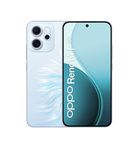 OPPO 14 F 5G Reno14 F 5G 16,7 cm (6.57") SIM doble Android 15 USB Tipo C 8 GB 256 GB 6000 mAh Azul