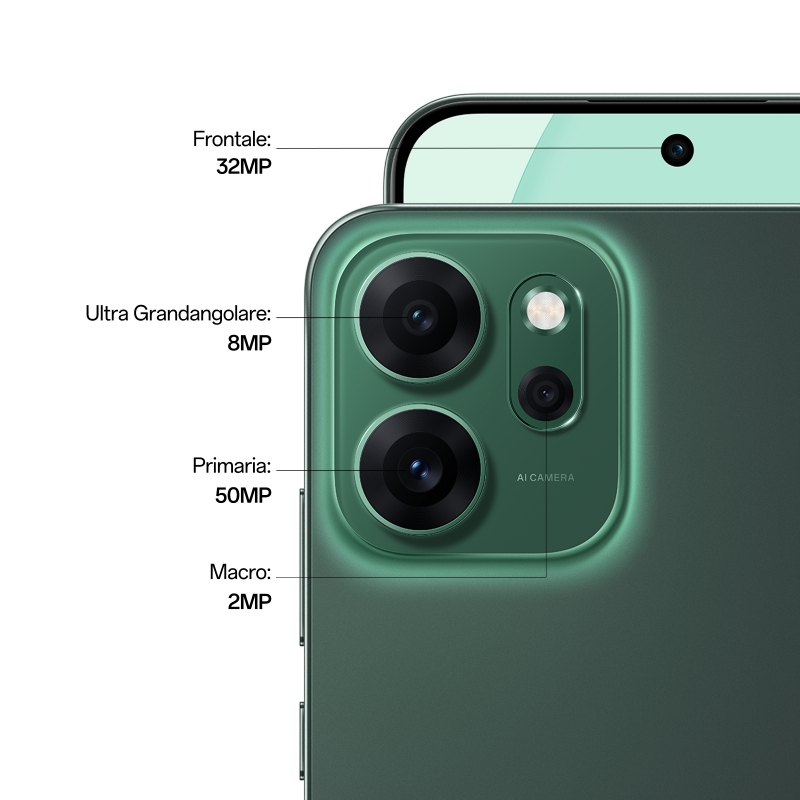 OPPO Reno14 FS 5G 16,7 cm (6.57") SIM doble Android 15 USB Tipo C 12 GB 512 GB 6000 mAh Verde
