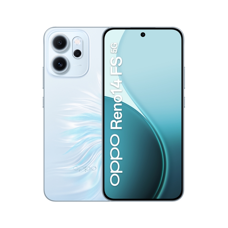 OPPO Reno14 FS 5G 16,7 cm (6.57") SIM doble Android 15 USB Tipo C 12 GB 512 GB 6000 mAh Azul