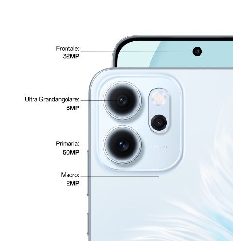 OPPO Reno14 FS 5G 16,7 cm (6.57") SIM doble Android 15 USB Tipo C 12 GB 512 GB 6000 mAh Azul