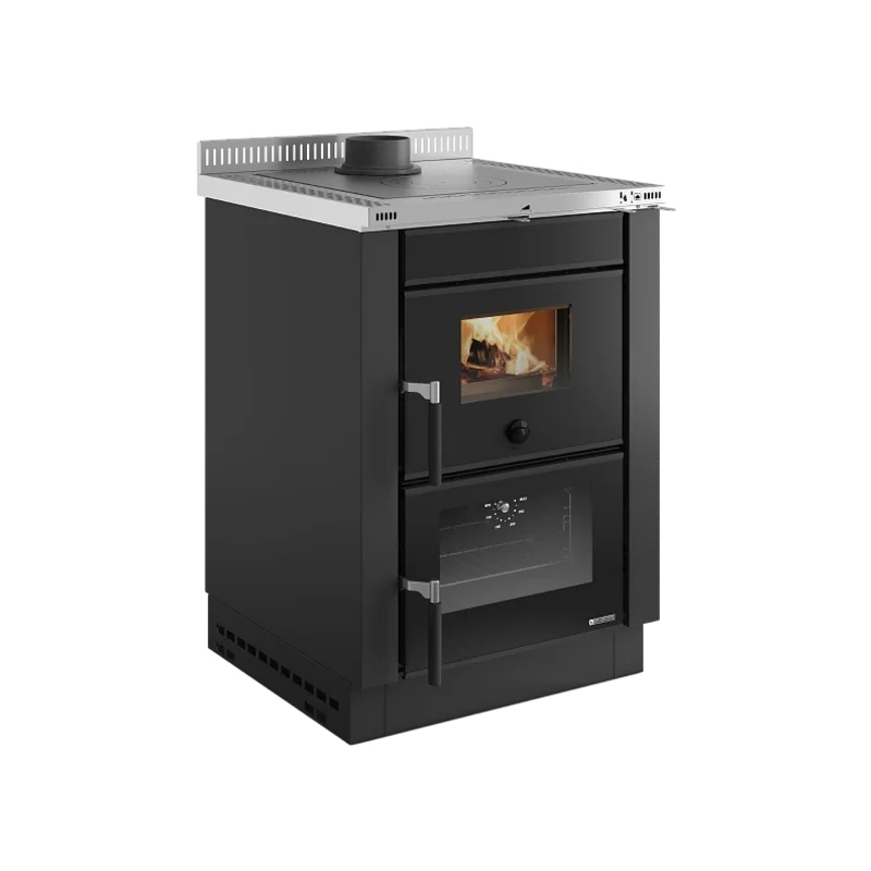 La Nordica Vicenza EVO VST Interno Caminetto freestanding A legna Antracite