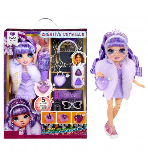 Rainbow High Creative Crystals Fashion Doll- Violet
