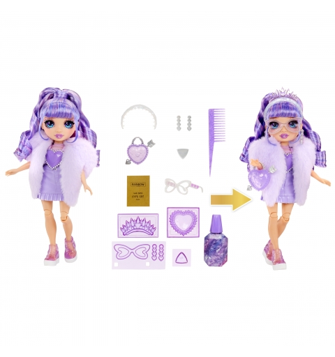Rainbow High Creative Crystals Fashion Doll- Violet