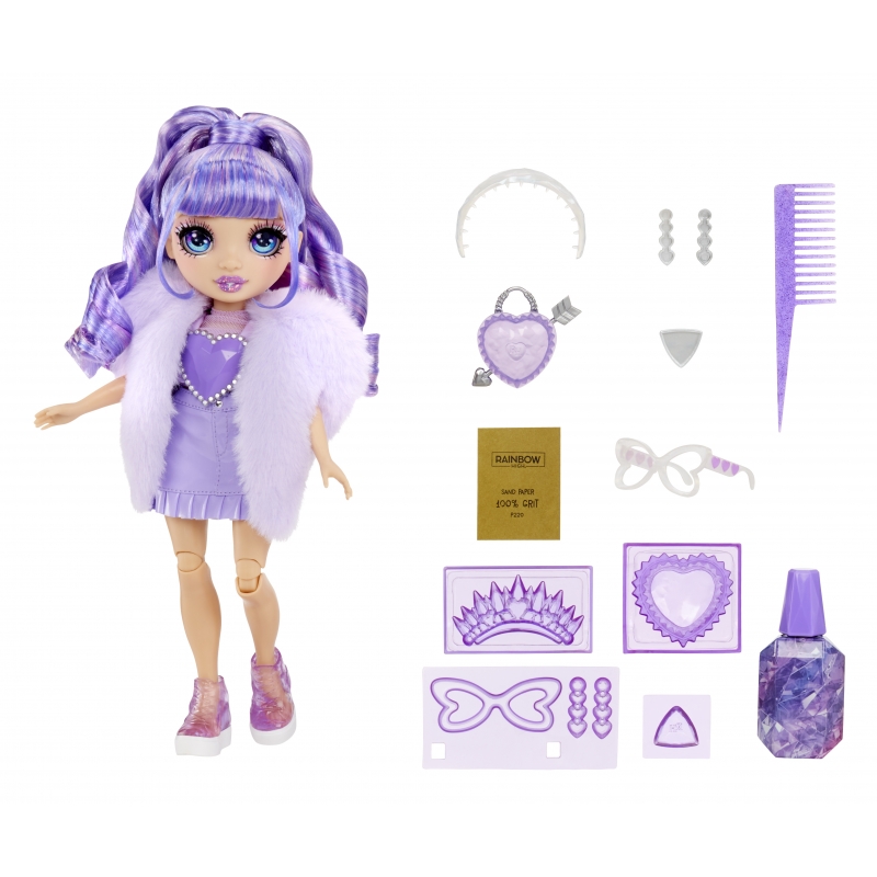 Rainbow High Creative Crystals Fashion Doll- Violet