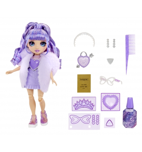 Rainbow High Creative Crystals Fashion Doll- Violet