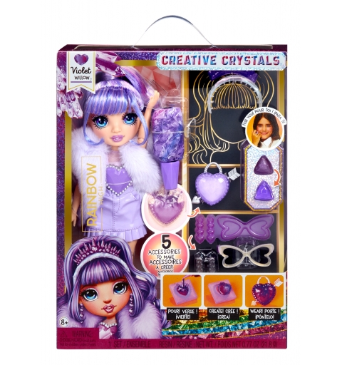 Rainbow High Creative Crystals Fashion Doll- Violet
