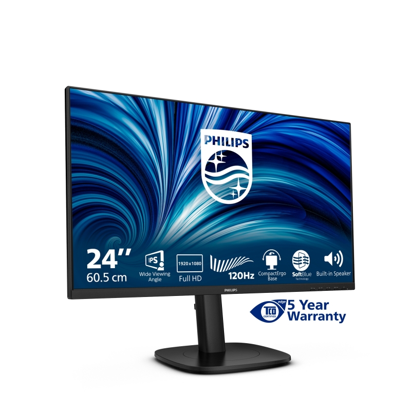 Philips 3000 series 24B2N3200J 00 pantalla para PC 60,5 cm (23.8") 1920 x 1080 Pixeles Full HD LCD Negro