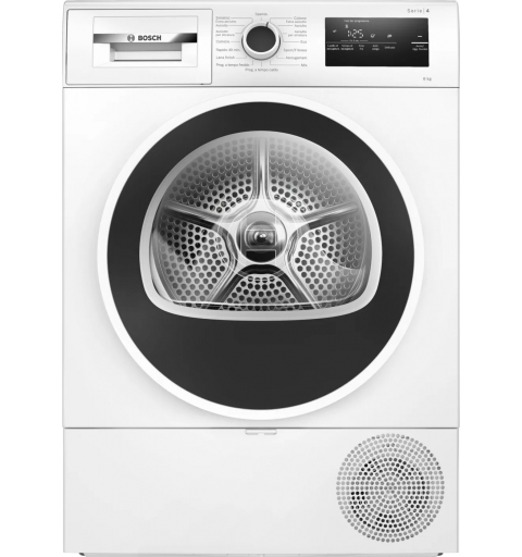 Bosch Serie 4 WTH85218II secadora Independiente Carga frontal 8 kg Negro, Blanco