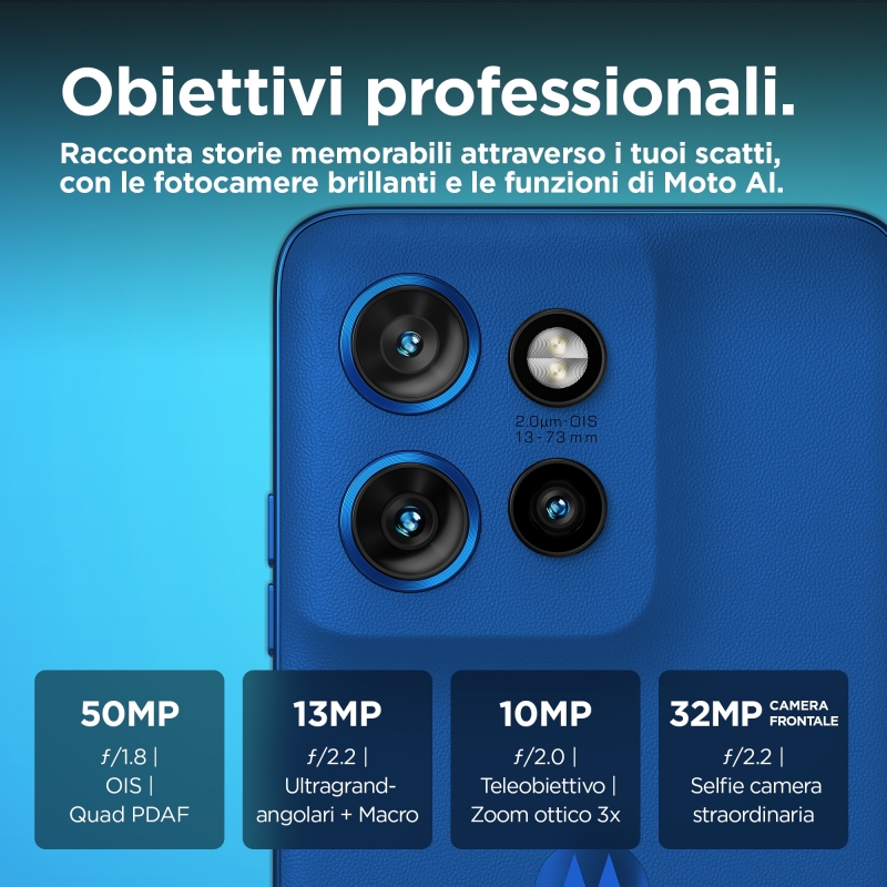 Motorola edge 50 Neo 16,1 cm (6.36") Dual-SIM Android 14 5G USB Typ-C 12 GB 512 GB 4310 mAh Blau