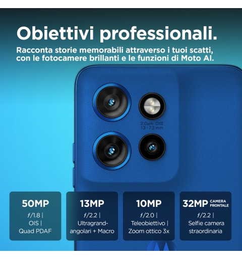 Motorola edge 50 Neo 16,1 cm (6.36") Dual-SIM Android 14 5G USB Typ-C 12 GB 512 GB 4310 mAh Blau