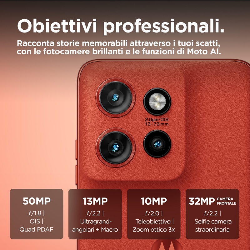 Motorola edge 50 Neo 16,1 cm (6.36") Doppia SIM Android 14 5G USB tipo-C 12 GB 512 GB 4310 mAh Rosso