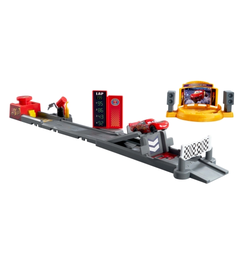 Disney Pixar Cars Disney and Pixar Cars Piston Cup Jump and Stunt Runway Playset & Lightning McQueen Toy Car
