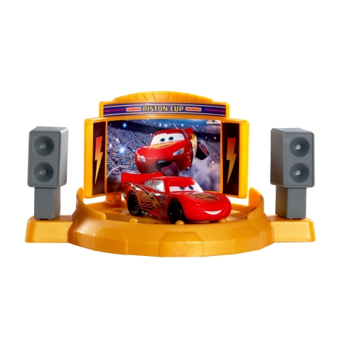 Disney Pixar Cars Disney and Pixar Cars Piston Cup Jump and Stunt Runway Playset & Lightning McQueen Toy Car