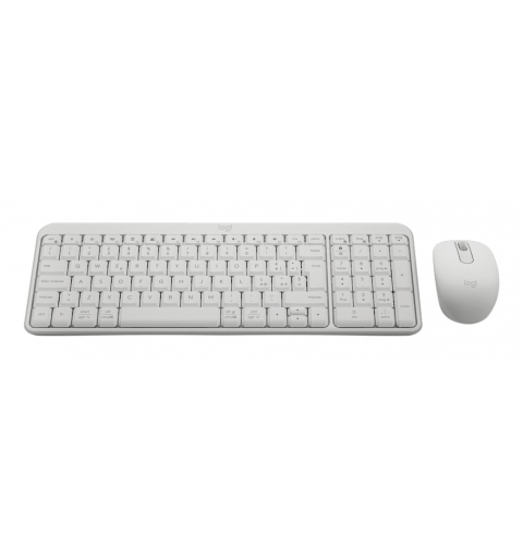 Logitech MK250 Compact Bluetooth Wireless Combo keyboard Mouse included Universal RF Wireless + Bluetooth Italian White
