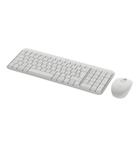 Logitech MK250 Compact Bluetooth Wireless Combo keyboard Mouse included Universal RF Wireless + Bluetooth Italian White