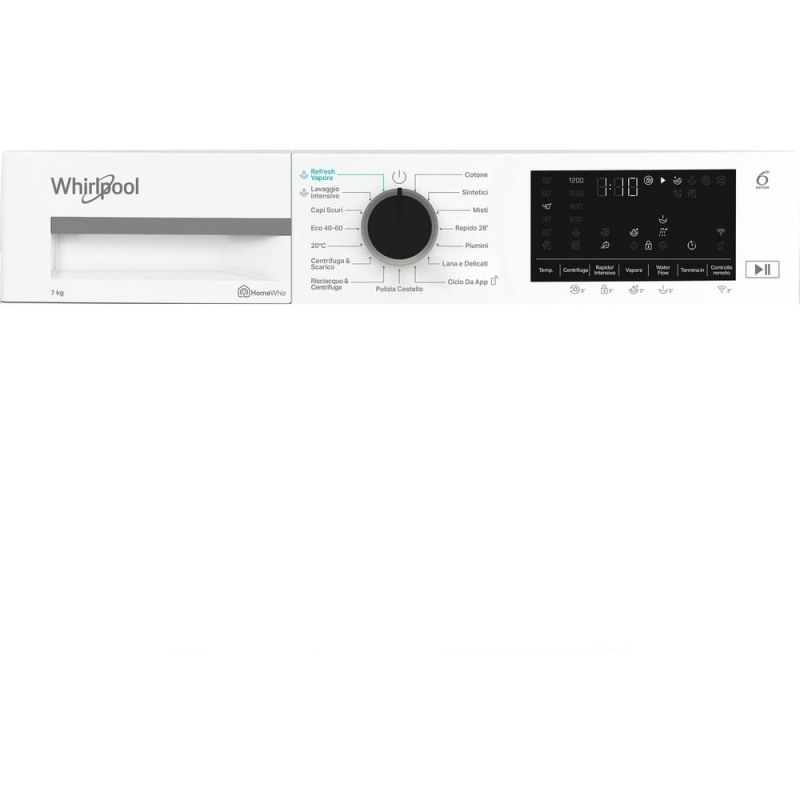 Whirlpool WAM 762WB IT lavadora Carga frontal 7 kg 1200 RPM Blanco