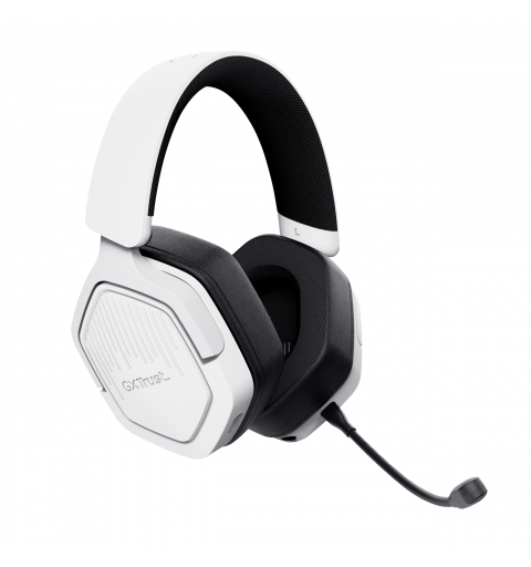 Trust GXT 493W Carus Headset Wired & Wireless Head-band, Helmet Gaming USB Type-C USB Type-A Bluetooth White