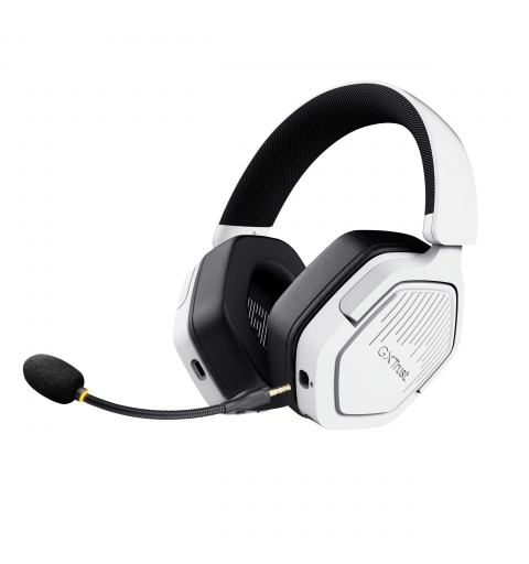 Trust GXT 493W Carus Headset Wired & Wireless Head-band, Helmet Gaming USB Type-C USB Type-A Bluetooth White
