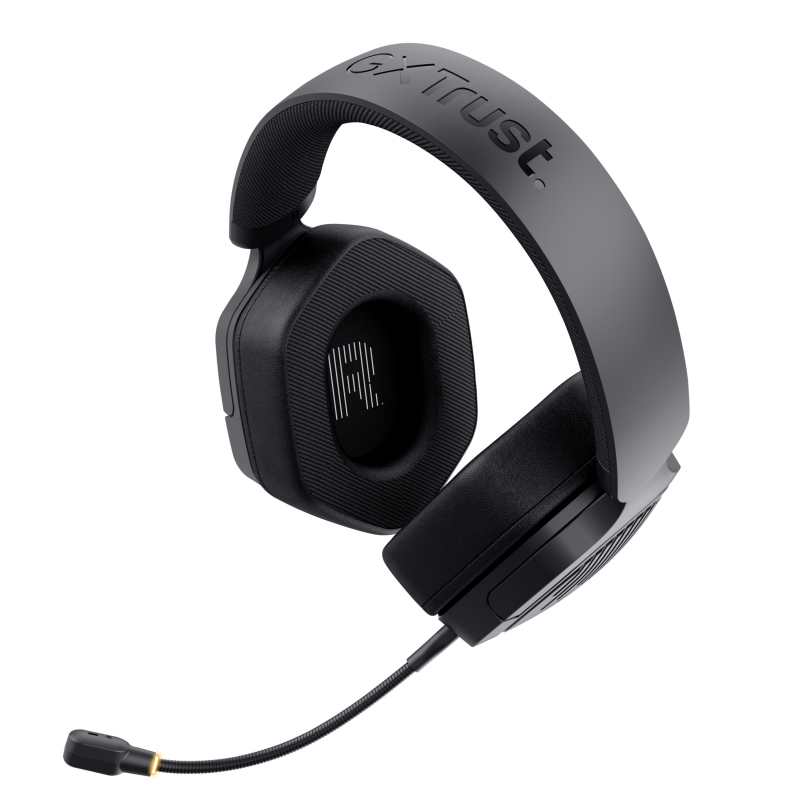 Trust GXT 493 Carus Auricolare Con cavo e senza cavo A Padiglione, Casco Gaming USB Type-C USB Type-A Bluetooth Nero