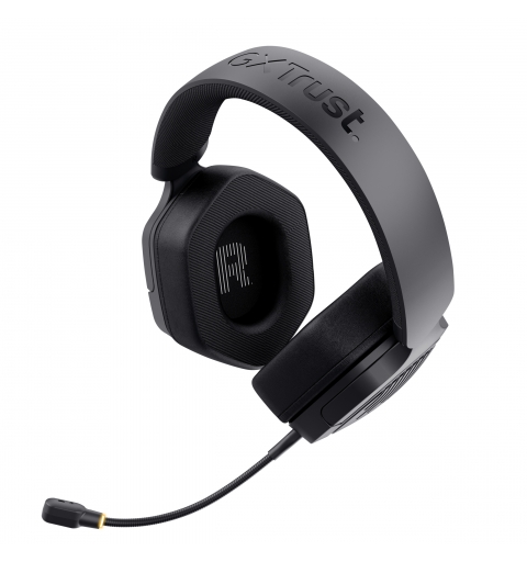 Trust GXT 493 Carus Auricolare Con cavo e senza cavo A Padiglione, Casco Gaming USB Type-C USB Type-A Bluetooth Nero