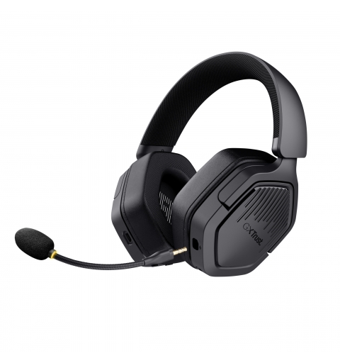 Trust GXT 493 Carus Auricolare Con cavo e senza cavo A Padiglione, Casco Gaming USB Type-C USB Type-A Bluetooth Nero