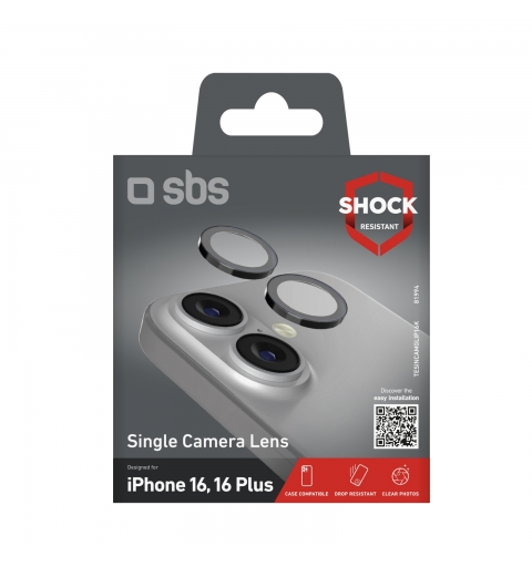 SBS TESINCAMGLIP16K Display- Rückseitenschutz für Smartphones Kameraobjektivschutz Apple 1 Stück(e)