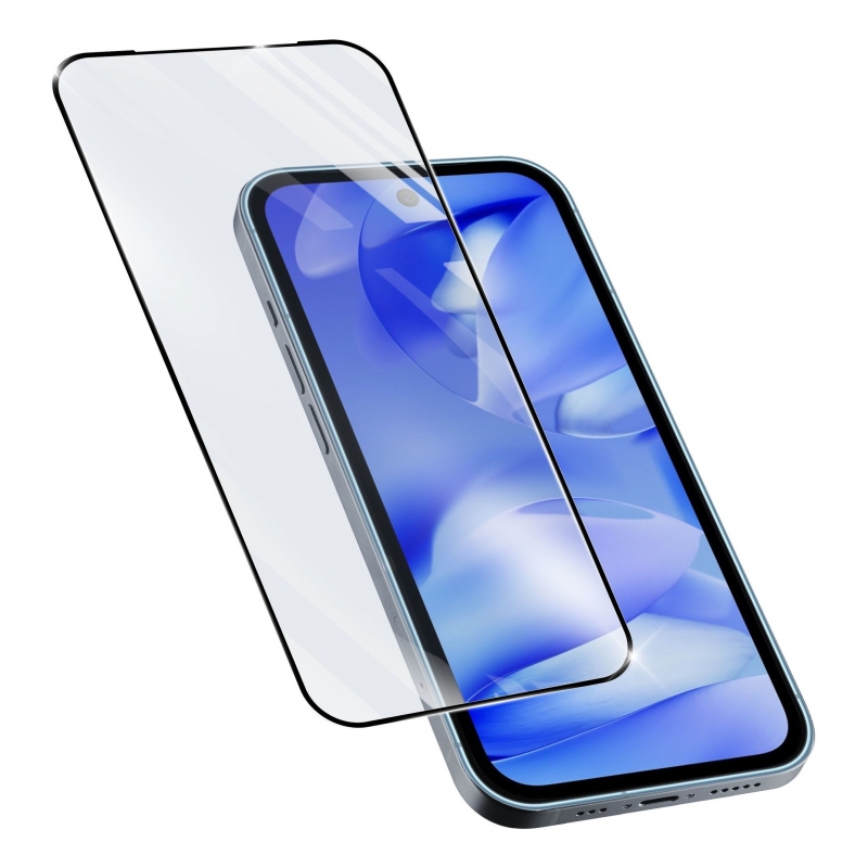 Cellularline Impact Glass Capsule - Google Pixel 9A Widerstandsfähiges gehärtetes Glas über die gesamte Oberfläche