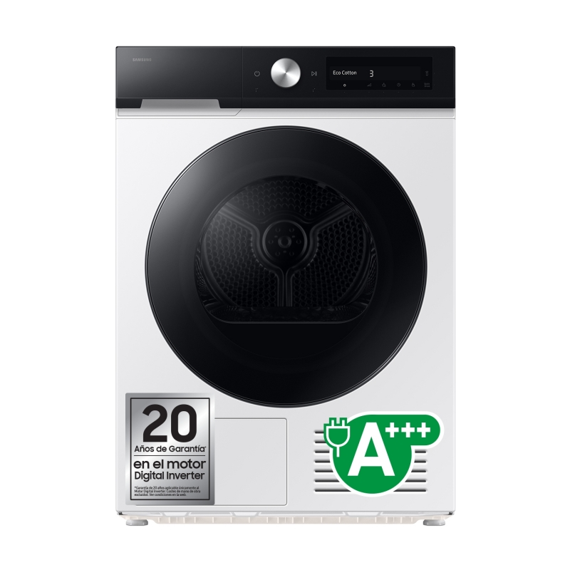 Samsung Secadora Bespoke AI 9k OptimalDry A+++ blanca DV90DB7845GEU3