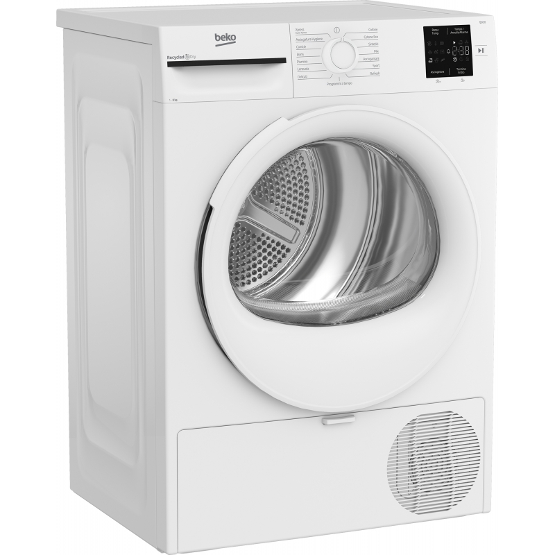 Beko BMT83EW 8kg, Classe D, Linea Estetica NX, motore asincrono, Display digitale, colore Bianco, oblò Bianco