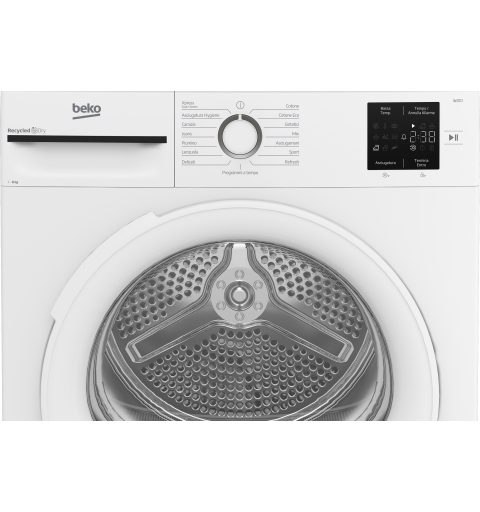 Beko BMT83EW 8kg, Classe D, Linea Estetica NX, motore asincrono, Display digitale, colore Bianco, oblò Bianco